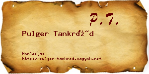 Pulger Tankréd névjegykártya